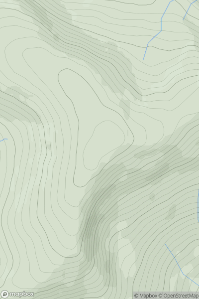 Thumbnail image for Lamachan Hill showing contour plot for surrounding peak