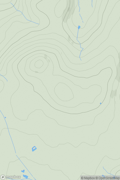 Thumbnail image for Bromlow Callow - Greenfield showing contour plot for surrounding peak