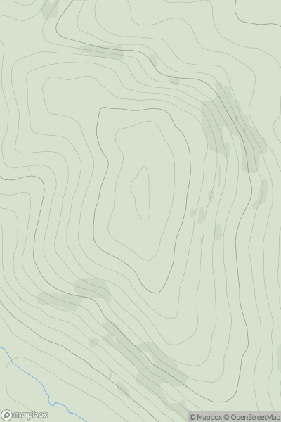 Thumbnail image for Swinbatch Hill showing contour plot for surrounding peak