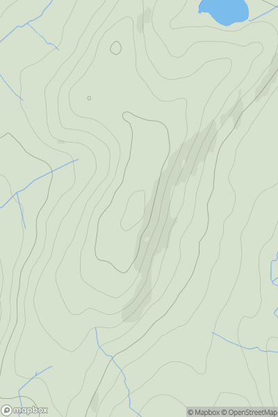 Thumbnail image for Mucklewick Hill showing contour plot for surrounding peak