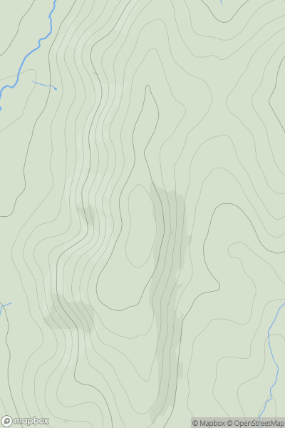 Thumbnail image for Adstone Hill showing contour plot for surrounding peak