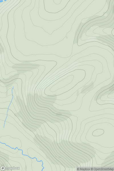 Thumbnail image for Bucknell Hill showing contour plot for surrounding peak