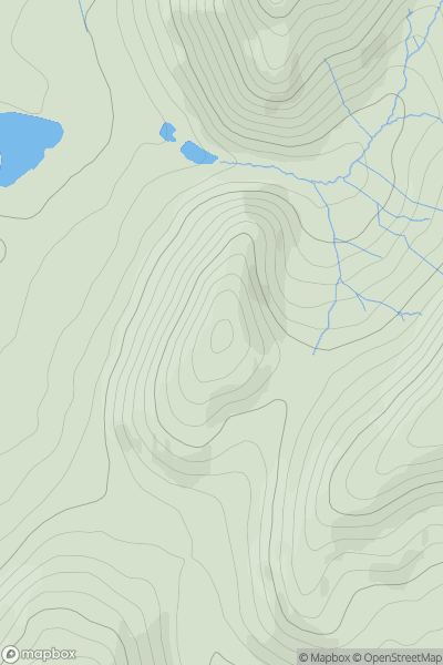 Thumbnail image for Helmeth Hill showing contour plot for surrounding peak