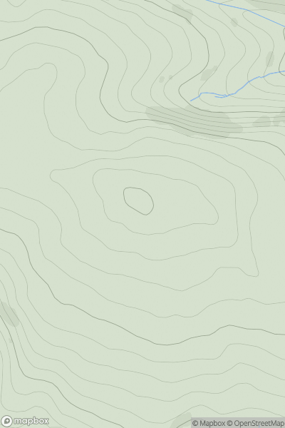 Thumbnail image for Clunton Hill showing contour plot for surrounding peak