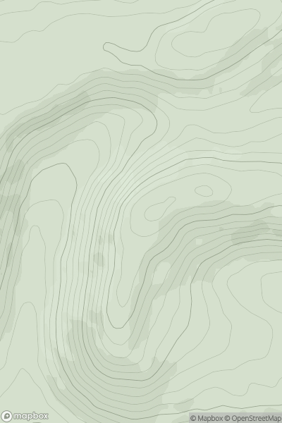 Thumbnail image for Cole's Hill showing contour plot for surrounding peak