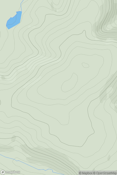 Thumbnail image for Pedwardine Hill showing contour plot for surrounding peak