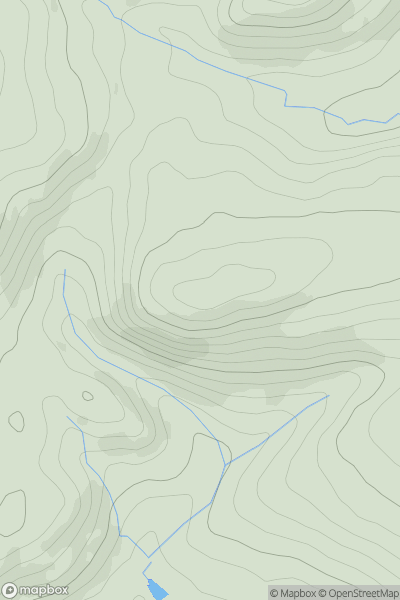 Thumbnail image for Hell Peak showing contour plot for surrounding peak