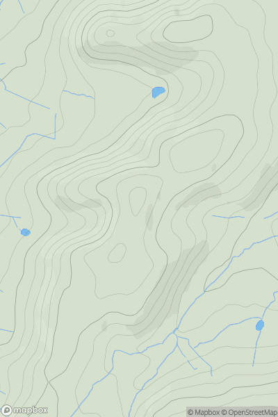 Thumbnail image for Huglith Hill showing contour plot for surrounding peak