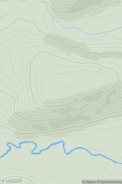 Thumbnail image for Radnor Wood showing contour plot for surrounding peak