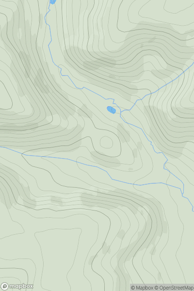 Thumbnail image for Cefn Hepreas SE Top showing contour plot for surrounding peak
