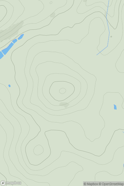 Thumbnail image for Guilden Down showing contour plot for surrounding peak