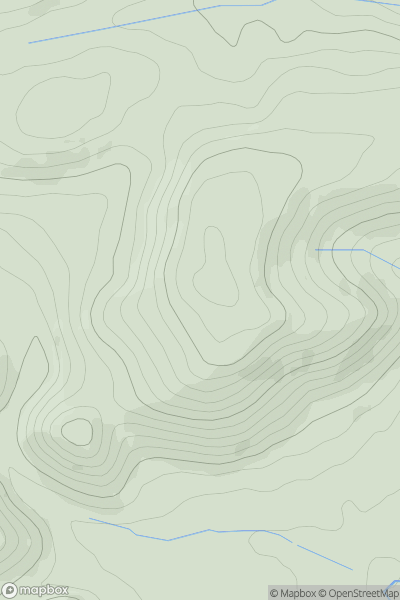 Thumbnail image for Knill Hill showing contour plot for surrounding peak