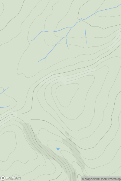 Thumbnail image for Hungerford Hill showing contour plot for surrounding peak