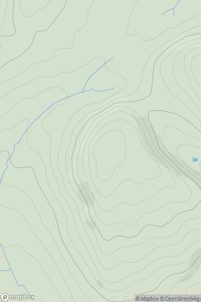 Thumbnail image for Hungerford Hill SW Top showing contour plot for surrounding peak
