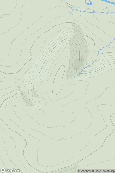 Thumbnail image for Lynchgate Hill showing contour plot for surrounding peak