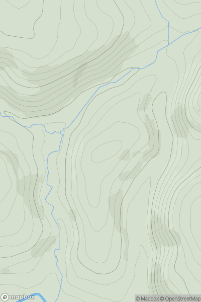 Thumbnail image for Cwm-brain Hill showing contour plot for surrounding peak