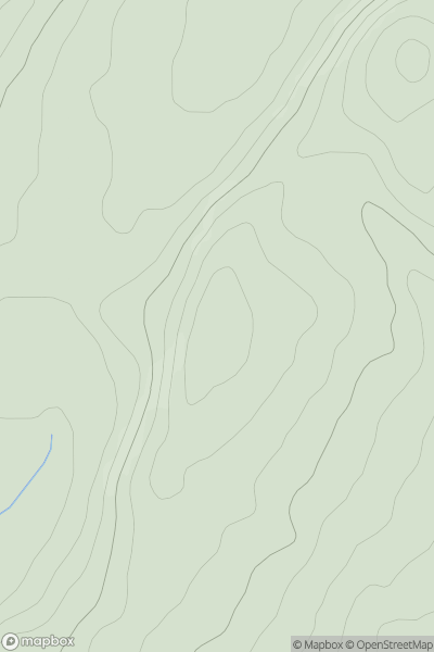 Thumbnail image for Fegg Hill showing contour plot for surrounding peak