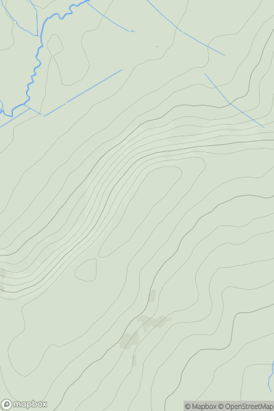 Thumbnail image for Lilywood Hill showing contour plot for surrounding peak
