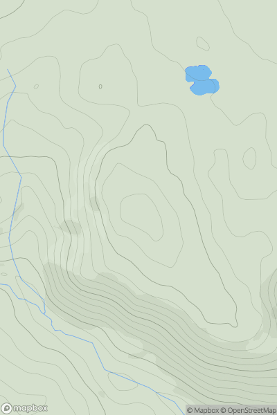 Thumbnail image for Moelydd showing contour plot for surrounding peak