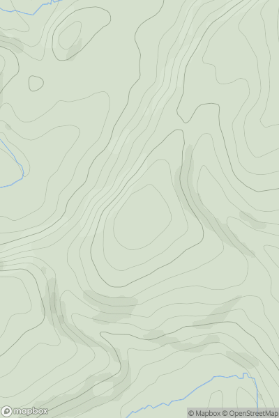 Thumbnail image for Evenhay Hill showing contour plot for surrounding peak