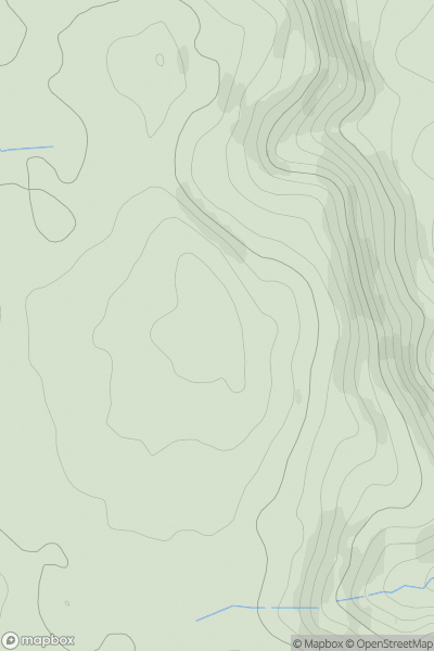 Thumbnail image for Edge Hills showing contour plot for surrounding peak