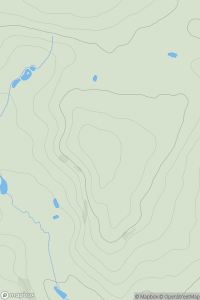 Thumbnail image for Bowman Hill showing contour plot for surrounding peak