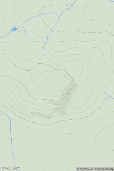 Thumbnail image for Billings Ring showing contour plot for surrounding peak