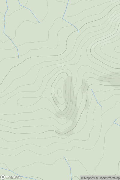 Thumbnail image for Saddlebow Hill showing contour plot for surrounding peak