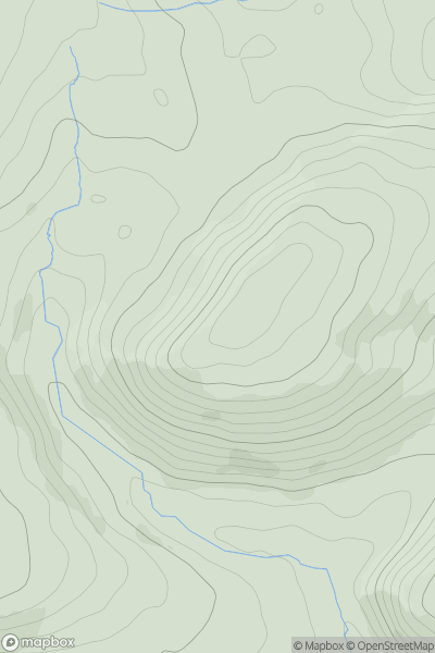 Thumbnail image for Woodhampton Wood showing contour plot for surrounding peak