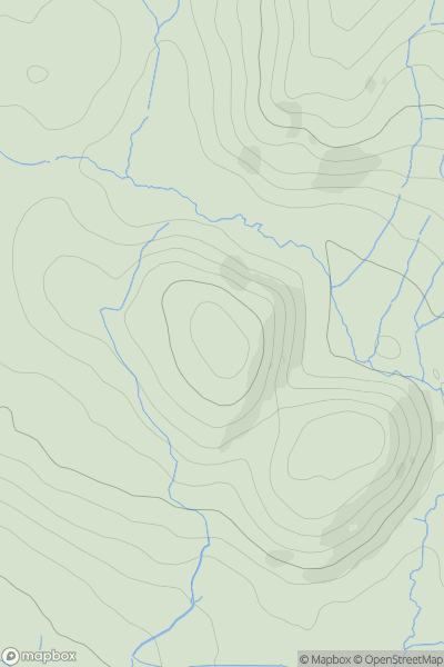 Thumbnail image for Roveries Wood showing contour plot for surrounding peak
