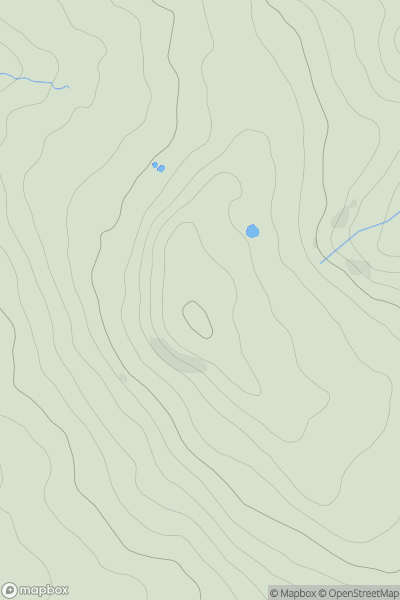 Thumbnail image for Bromyard Downs showing contour plot for surrounding peak