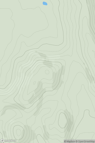 Thumbnail image for High Grove Hill showing contour plot for surrounding peak