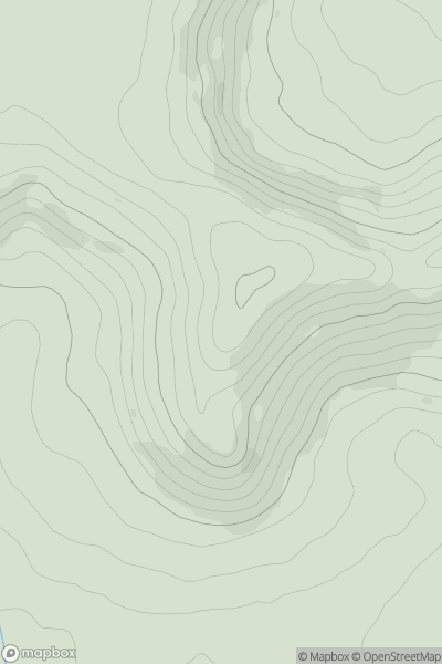 Thumbnail image for Round Oak Hill showing contour plot for surrounding peak