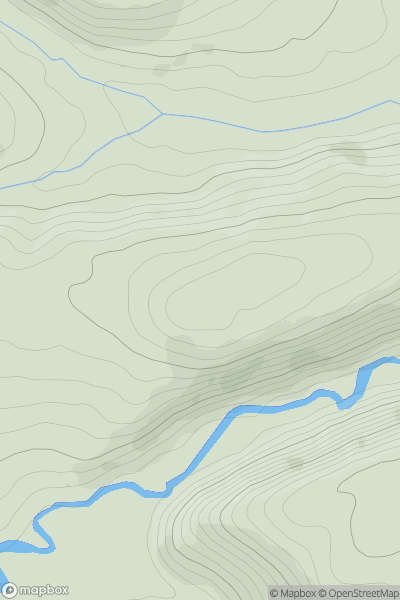 Thumbnail image for Sned Wood Hill showing contour plot for surrounding peak