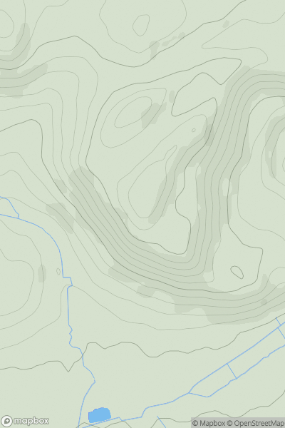 Thumbnail image for Llynclys Hill showing contour plot for surrounding peak