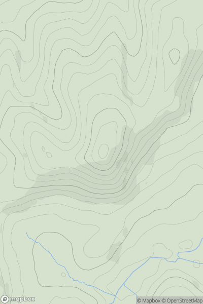 Thumbnail image for Backbury Hill showing contour plot for surrounding peak