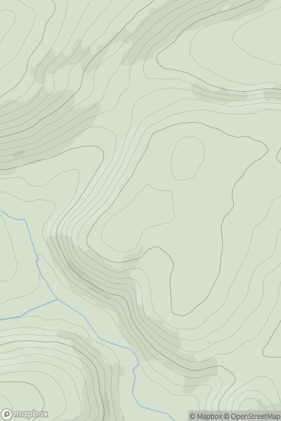Thumbnail image for Woodhampton Larches showing contour plot for surrounding peak