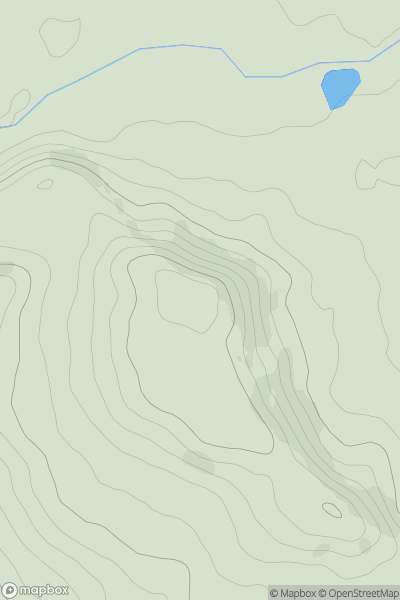 Thumbnail image for Newbarns Hill showing contour plot for surrounding peak