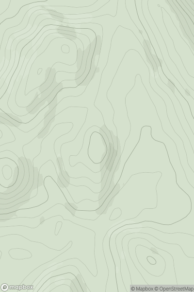 Thumbnail image for Bank Farm Hill showing contour plot for surrounding peak
