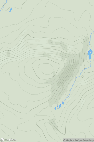 Thumbnail image for Tick Wood showing contour plot for surrounding peak