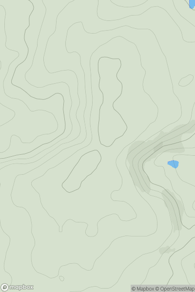 Thumbnail image for Long Coppice Hill showing contour plot for surrounding peak