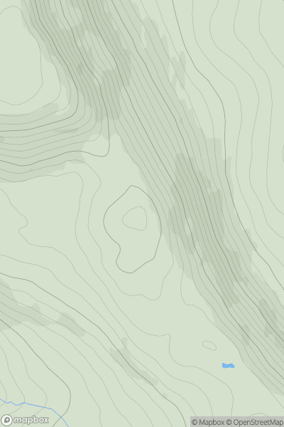 Thumbnail image for Tarfessock South Top showing contour plot for surrounding peak