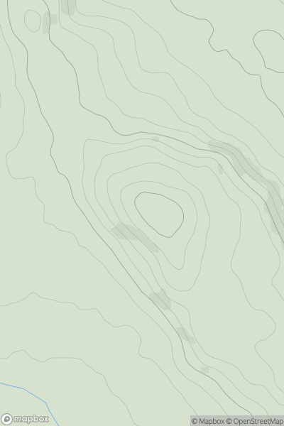 Thumbnail image for Brampton Hill showing contour plot for surrounding peak