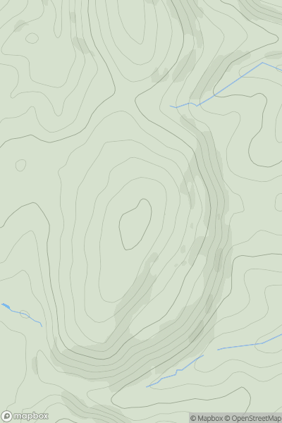 Thumbnail image for Chestnuts Hill showing contour plot for surrounding peak