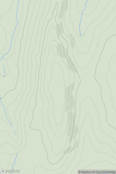 Thumbnail image for Crews Hill showing contour plot for surrounding peak