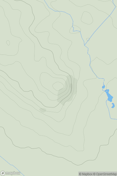 Thumbnail image for Nash Wood Hill showing contour plot for surrounding peak