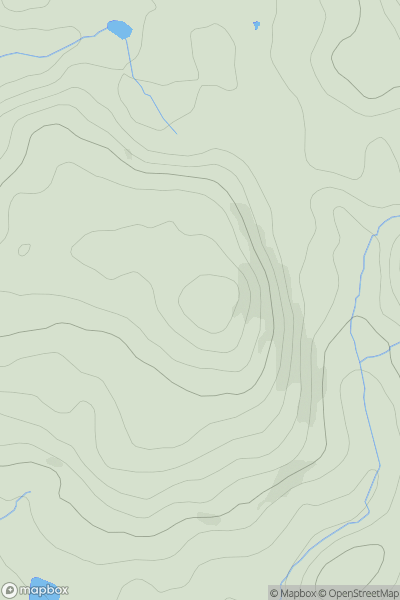 Thumbnail image for Howler's Heath showing contour plot for surrounding peak
