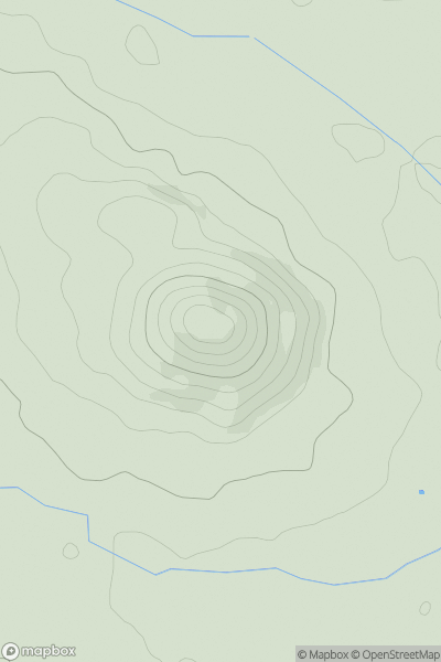 Thumbnail image for Pyon Hill showing contour plot for surrounding peak