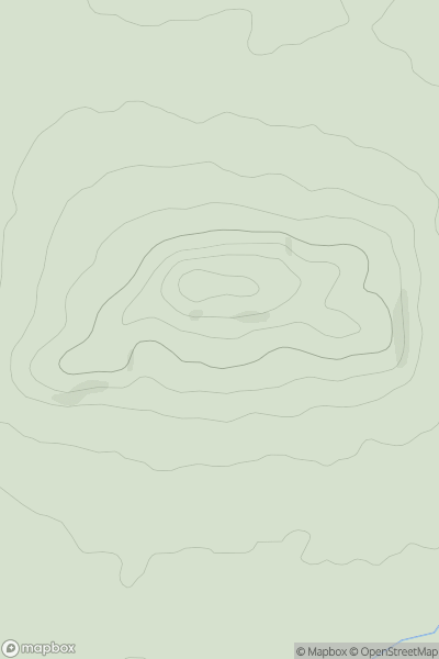 Thumbnail image for Chadnor Hill showing contour plot for surrounding peak