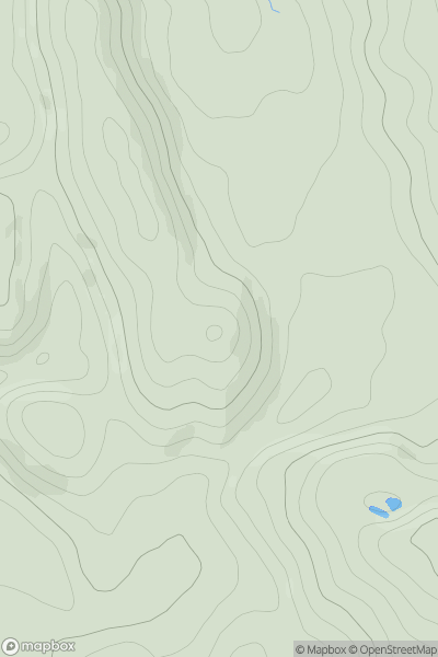 Thumbnail image for Halesend Wood showing contour plot for surrounding peak